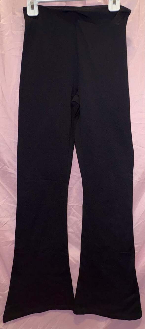 Pink Active Black Flare Pants Regular Size XS
